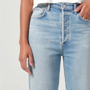 Agolde Riley Light Blue High Rise Women Jeans